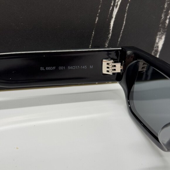 NEW SAINT LAURENT SL 660/F 001 BLACK WOMEN SUNGLASSES SAINT LAURENT SL660 001 - Picture 6 of 8